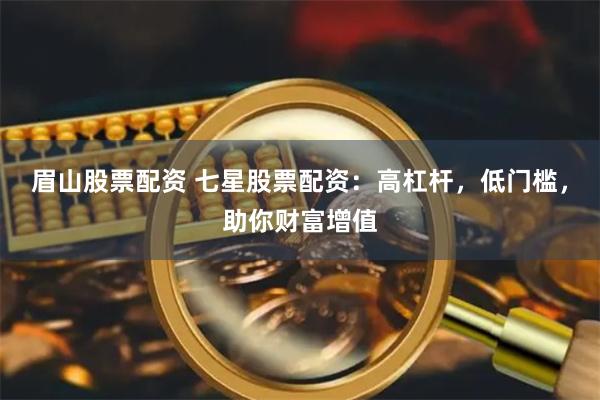 眉山股票配资 七星股票配资：高杠杆，低门槛，助你财富增值